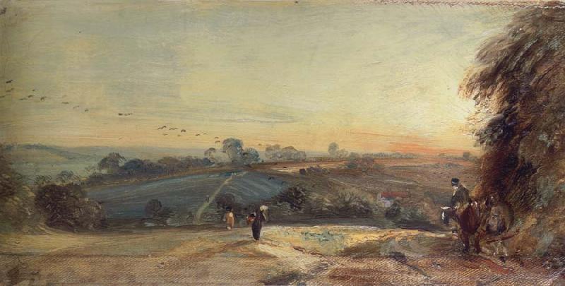 John Constable Autumnal sunset